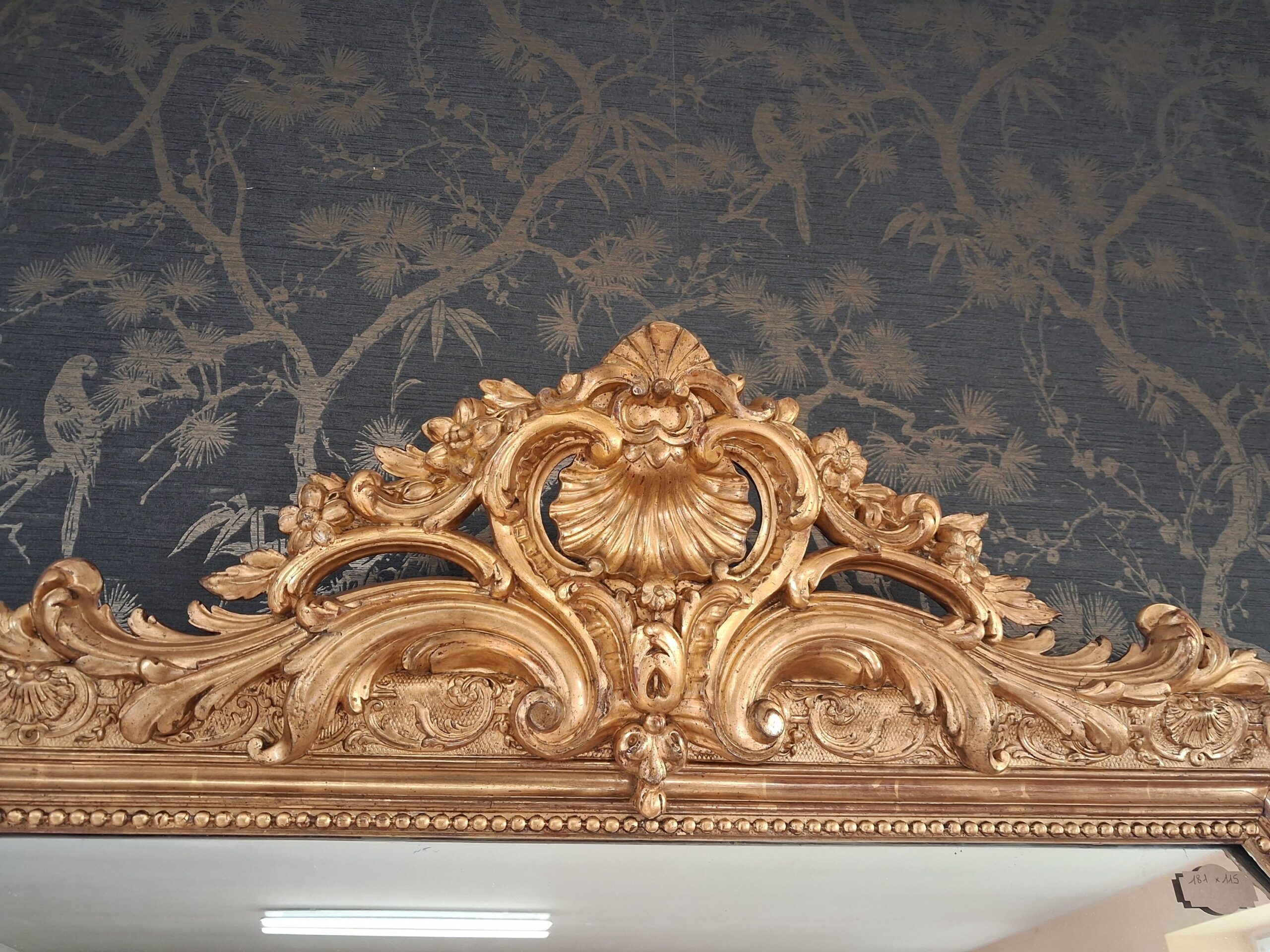 Miroir XIX style Louis XV 181 x 115 – Image 3