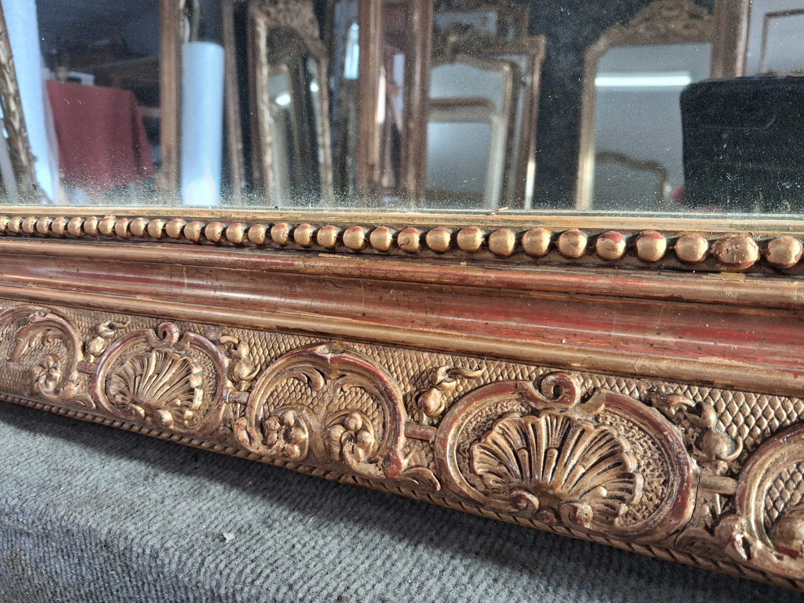 Miroir XIX style Louis XV 181 x 115 – Image 5