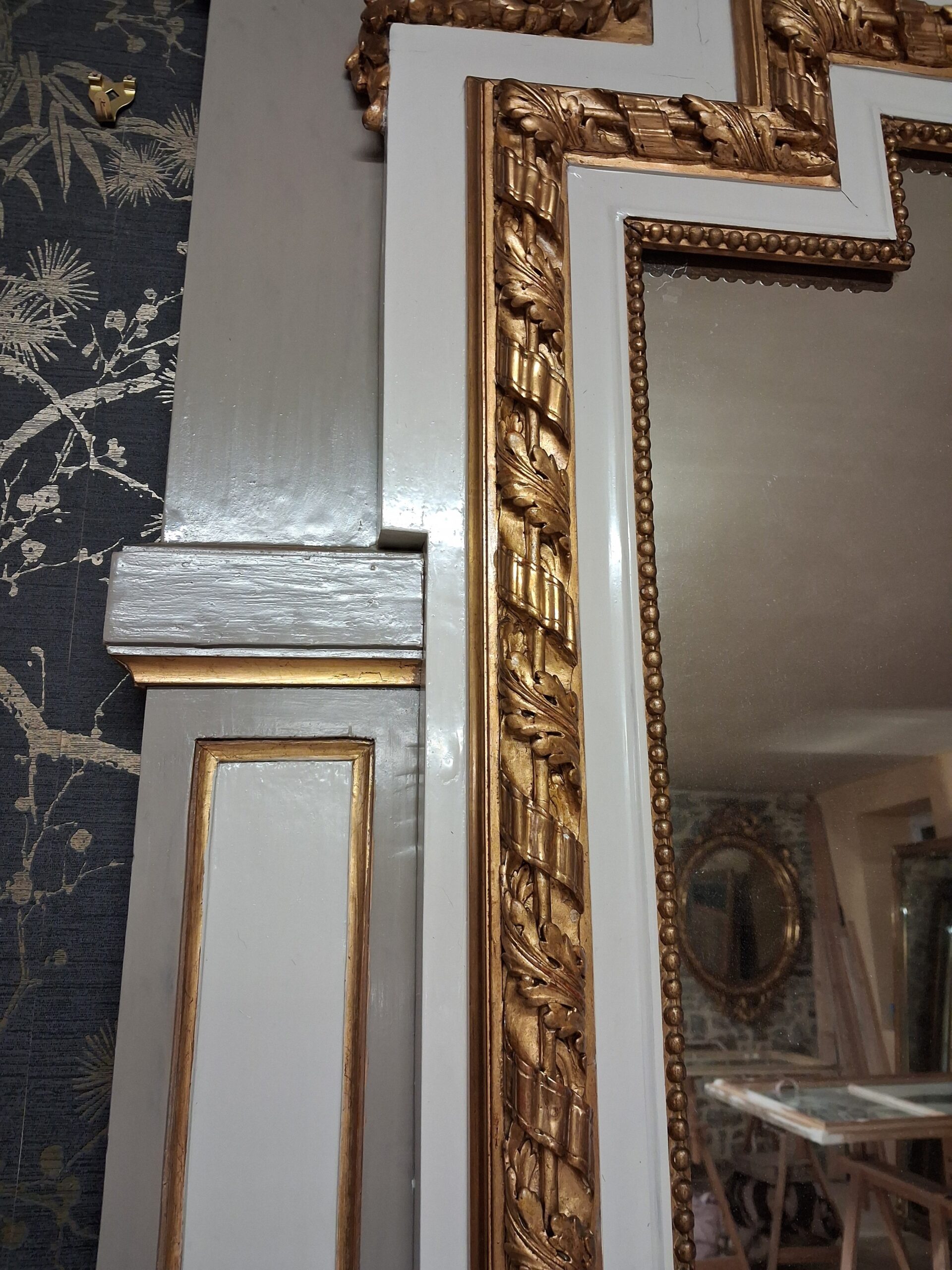 Miroir/ trumeau XIX 216 x 141 – Image 8