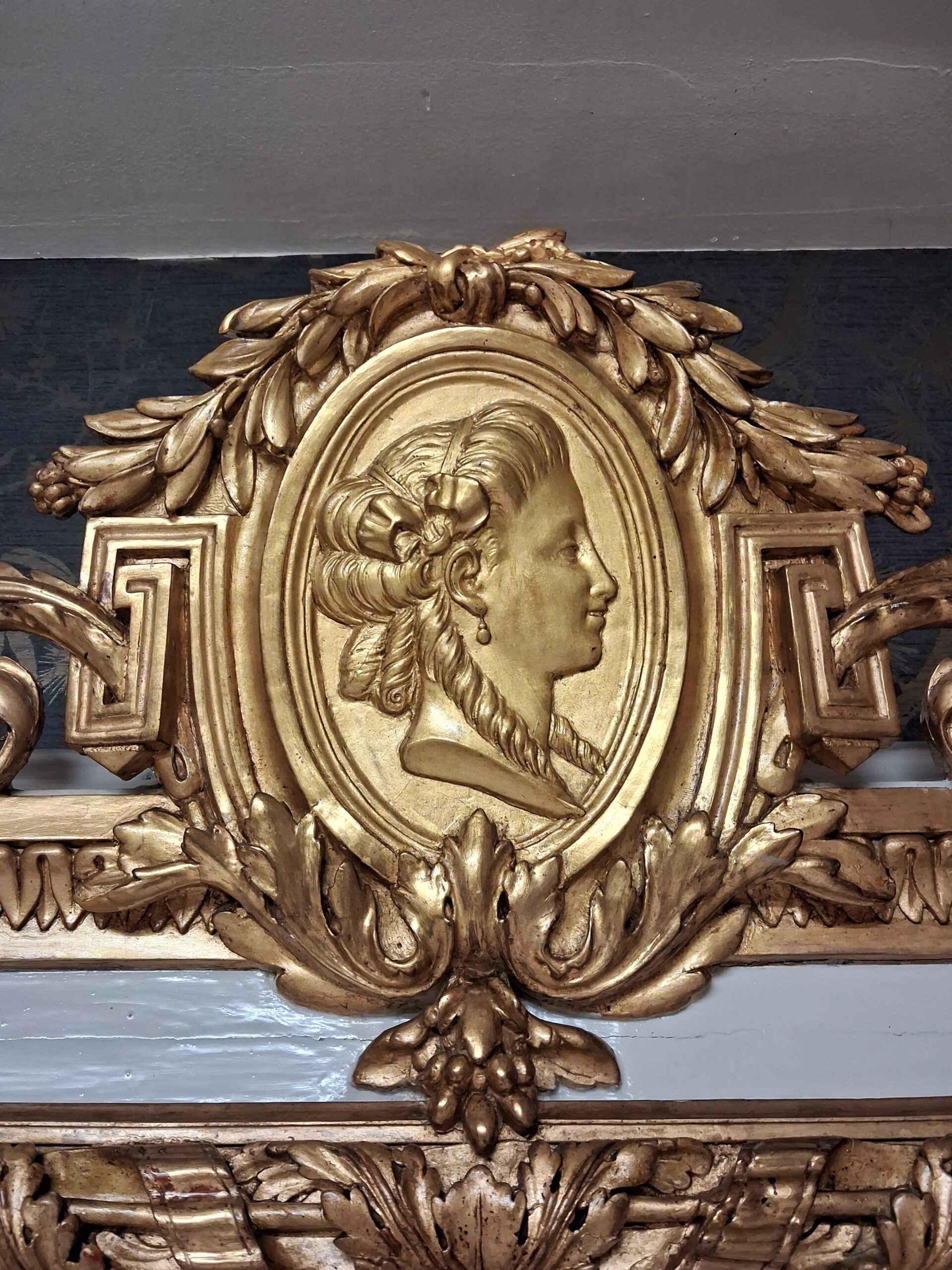 Miroir/ trumeau XIX 216 x 141 – Image 5