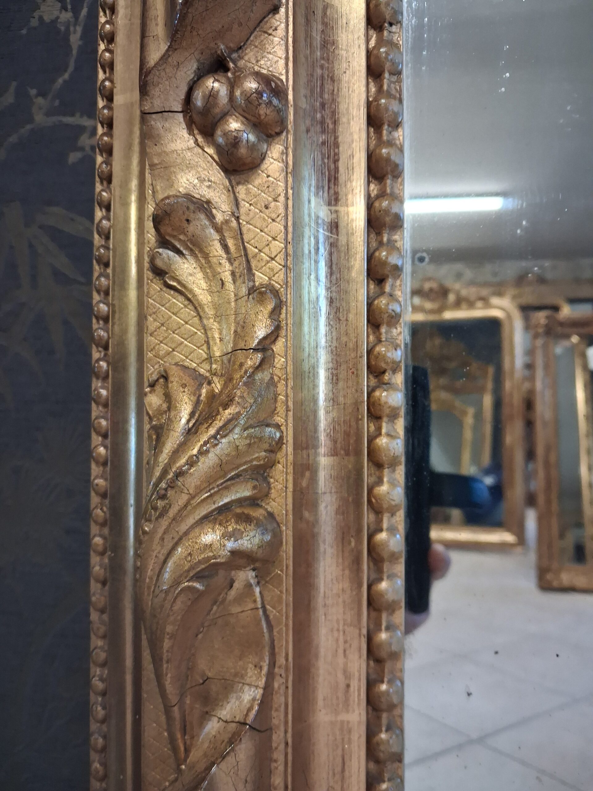 Miroir époque XIX 2m x 1m20 – Image 3