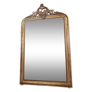 Miroir  louis Philippe à fronton 154x98
