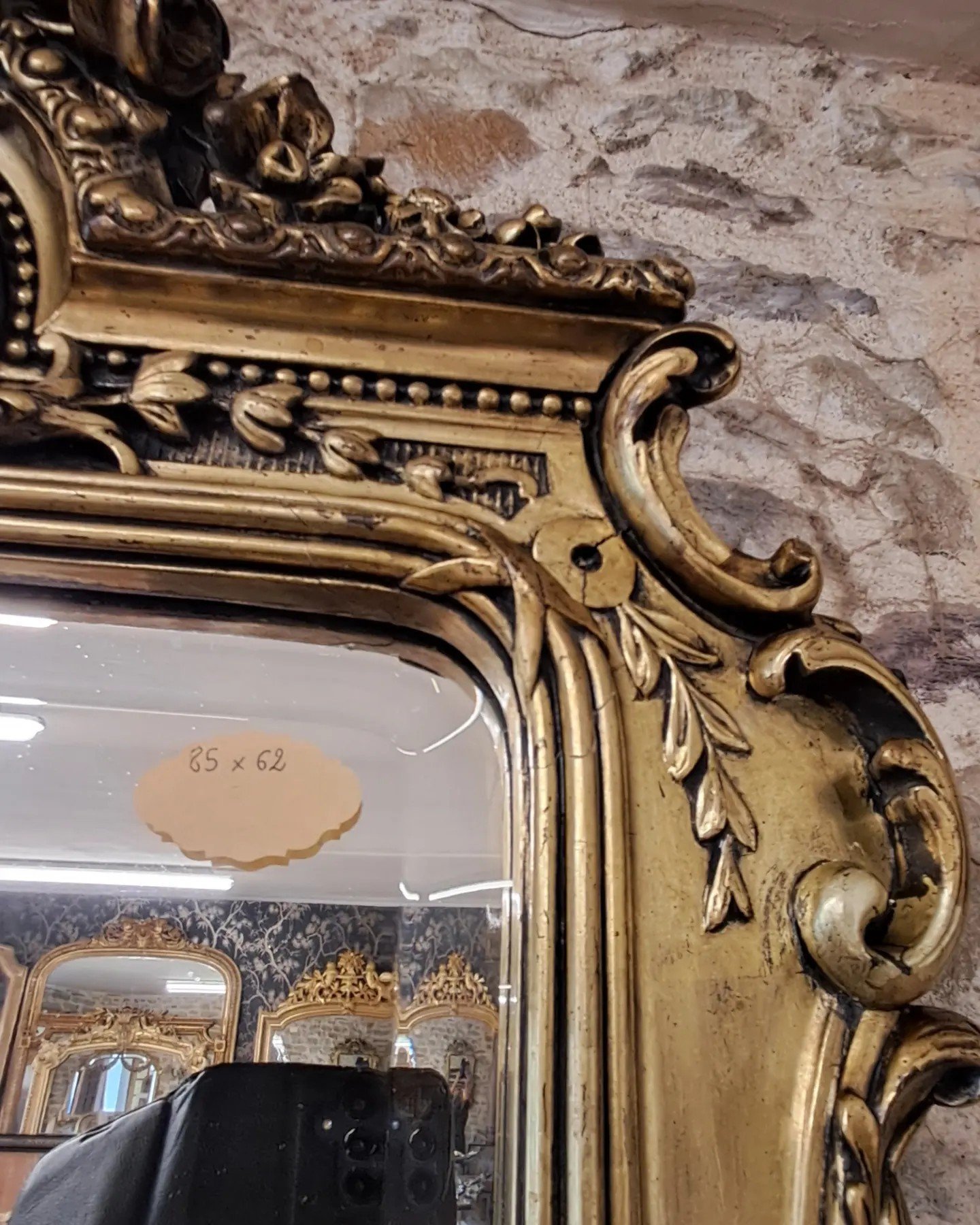 Miroir XIX Style Louis XV 85 x 62 – Image 6