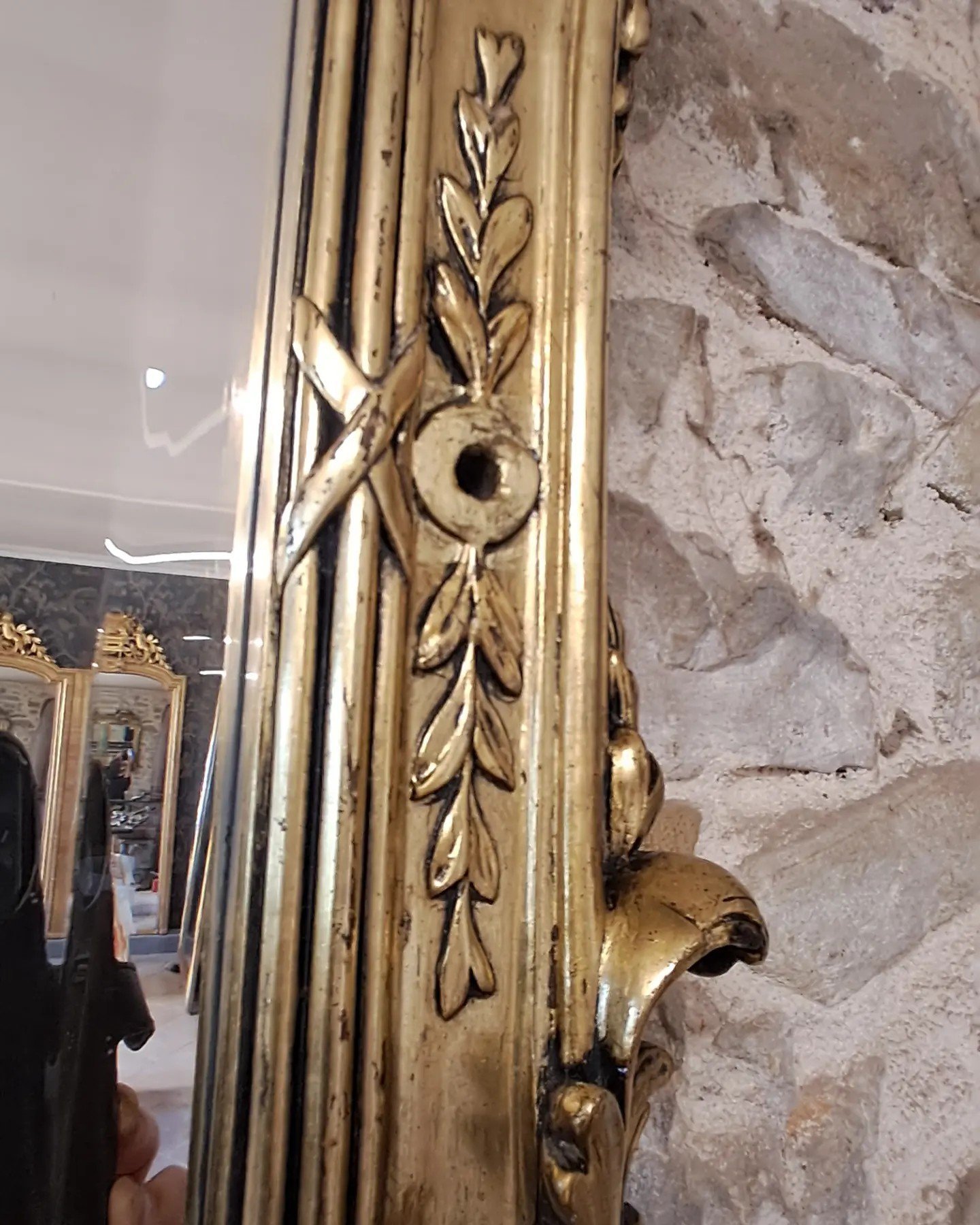 Miroir XIX Style Louis XV 85 x 62 – Image 4
