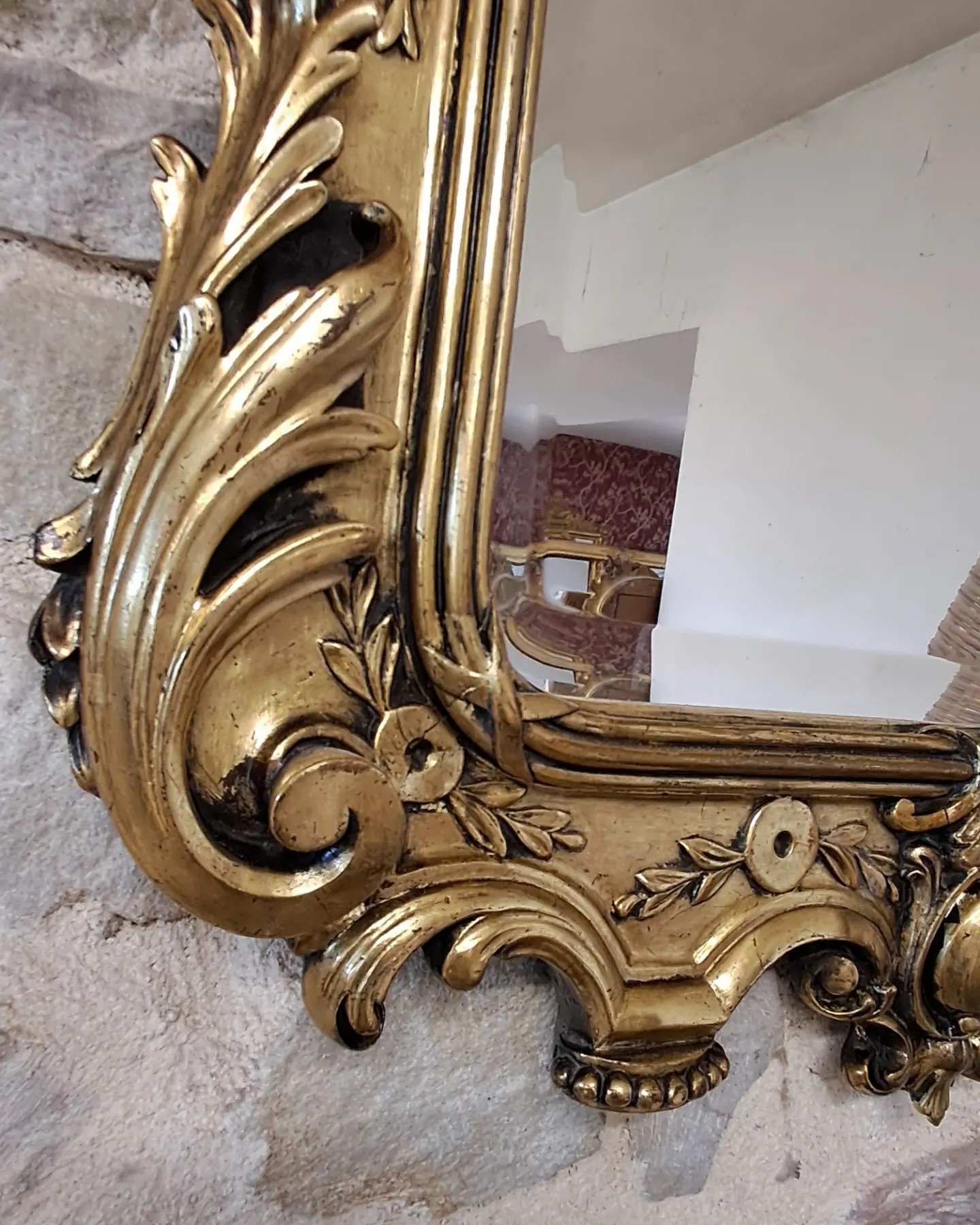 Miroir XIX Style Louis XV 85 x 62 – Image 5