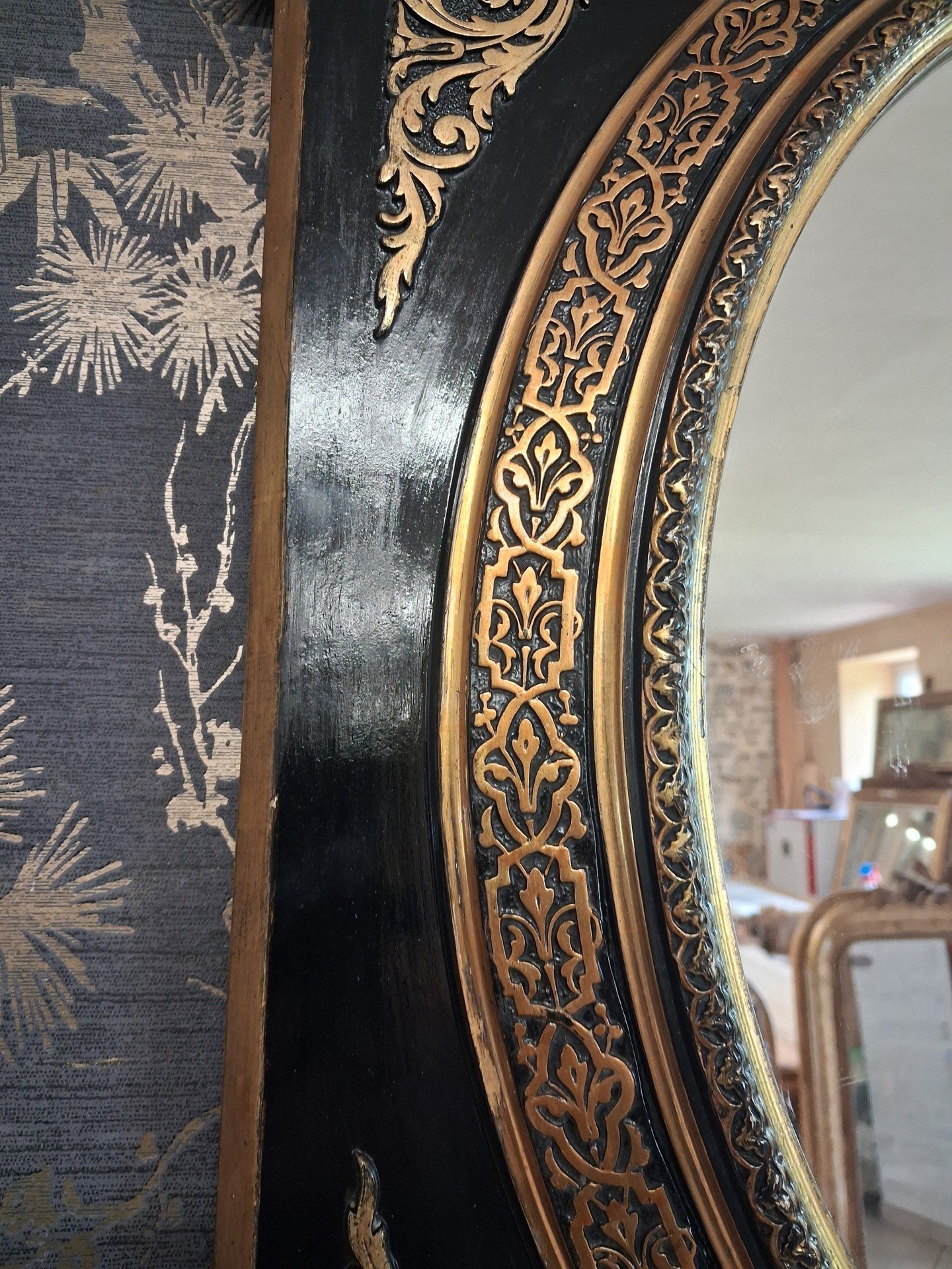 Miroir Napoléon III 70 x 62 – Image 3