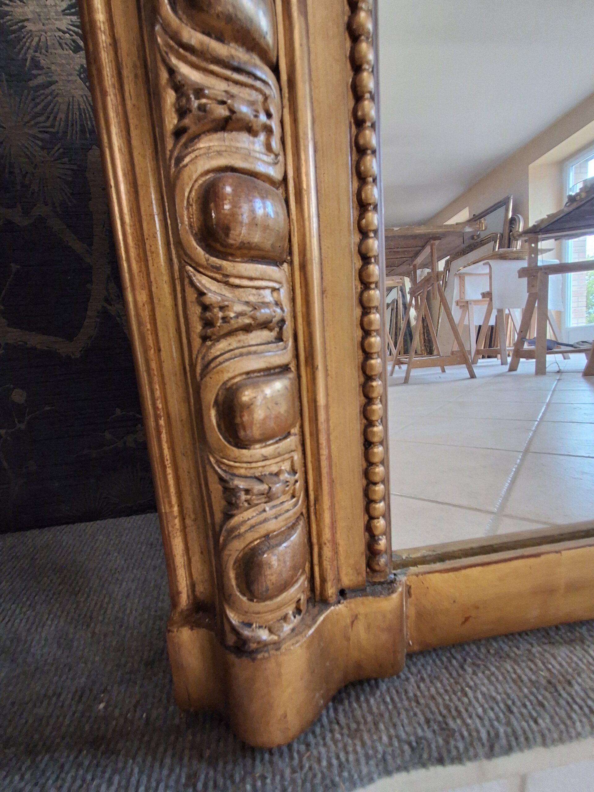Miroir époque XIX 189 x 121 /123 – Image 3