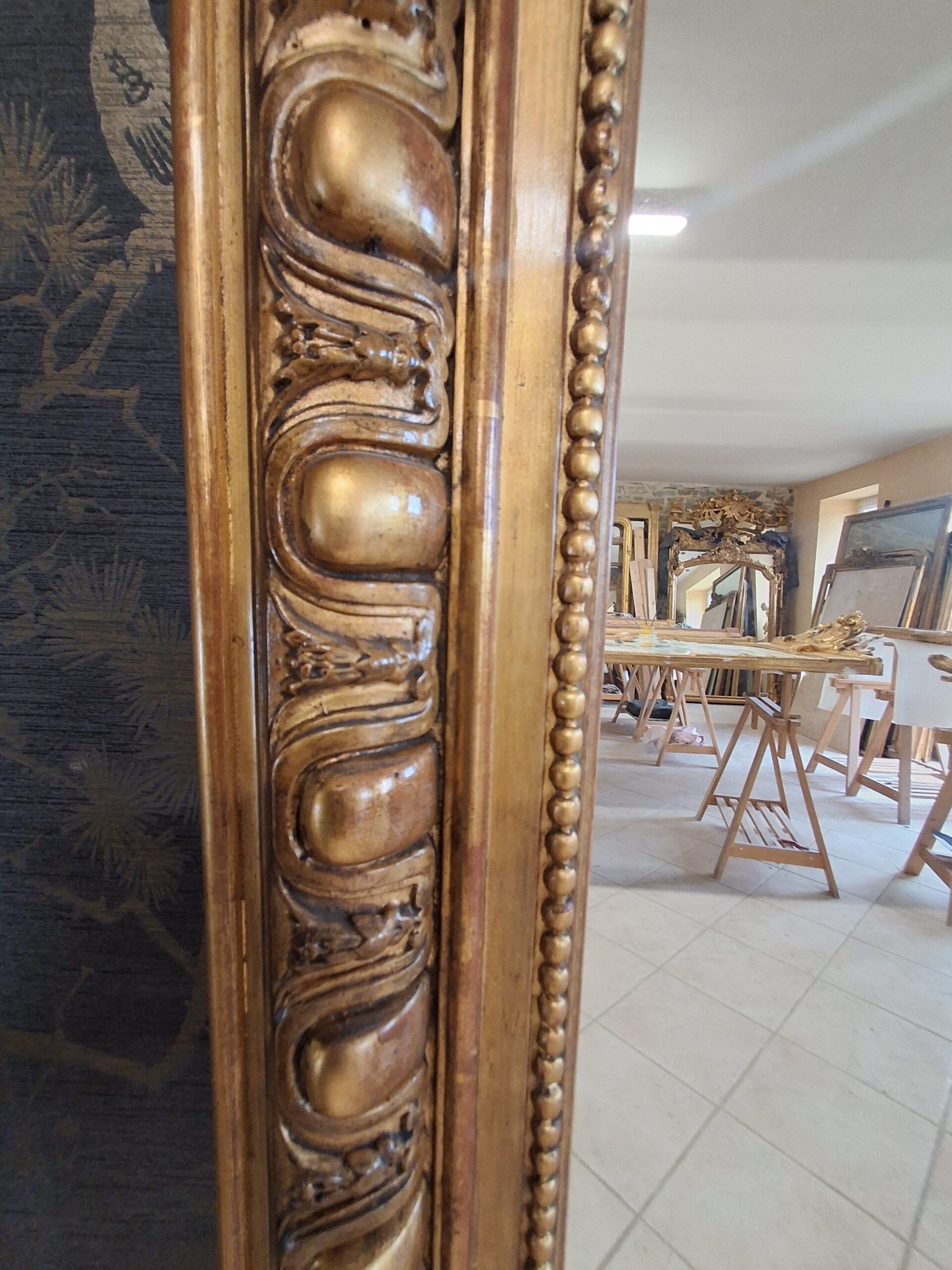 Miroir époque XIX 189 x 121 /123 – Image 13