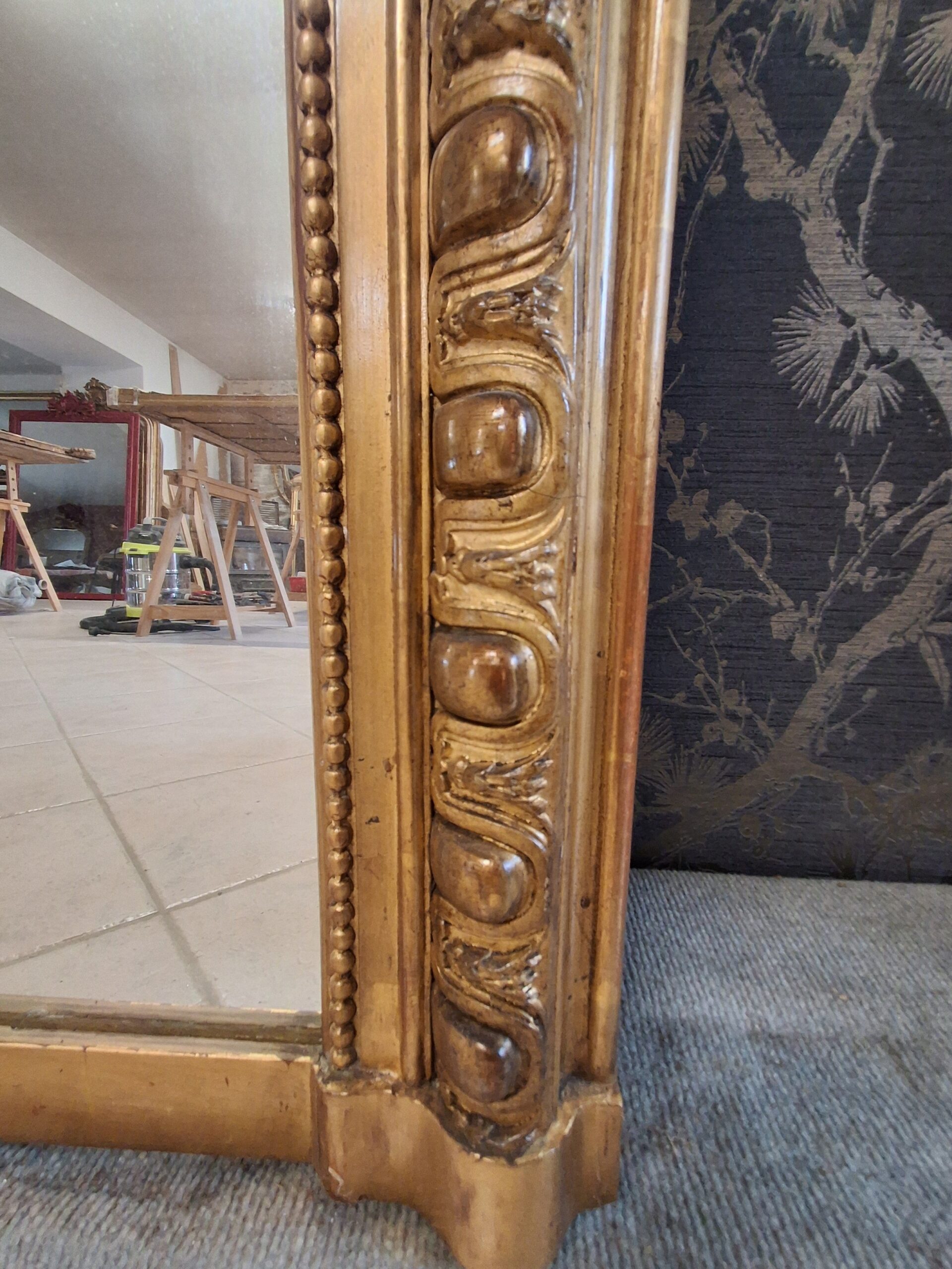 Miroir époque XIX 189 x 121 /123 – Image 6