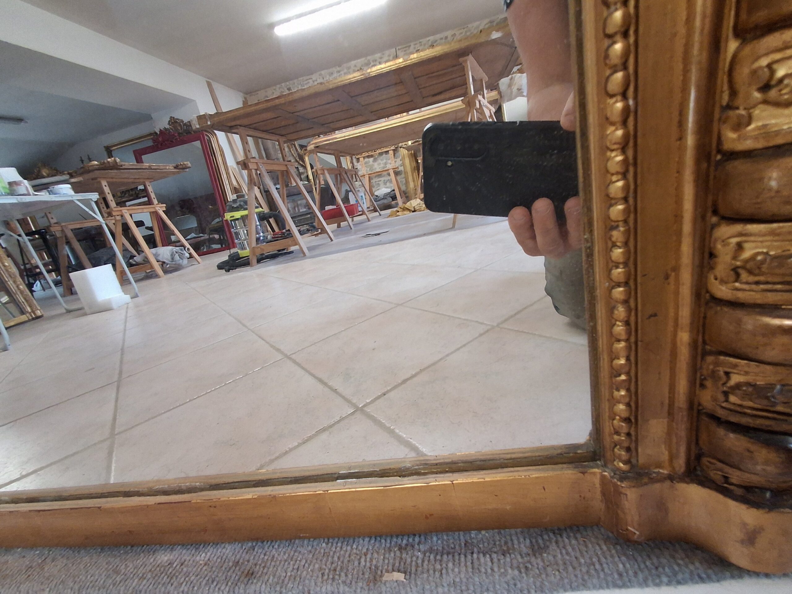 Miroir époque XIX 189 x 121 /123 – Image 5