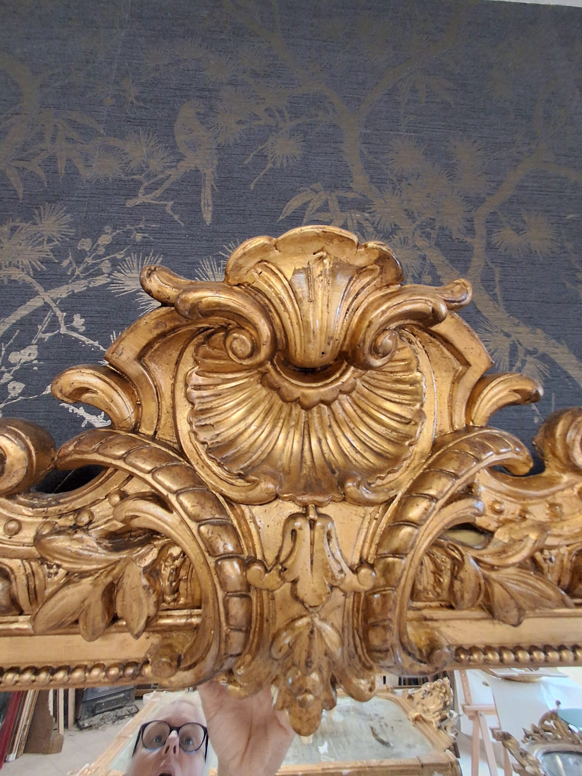 Miroir époque XIX 189 x 121 /123 – Image 4