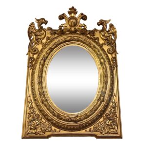Miroir médaillon XIX  79 x 55