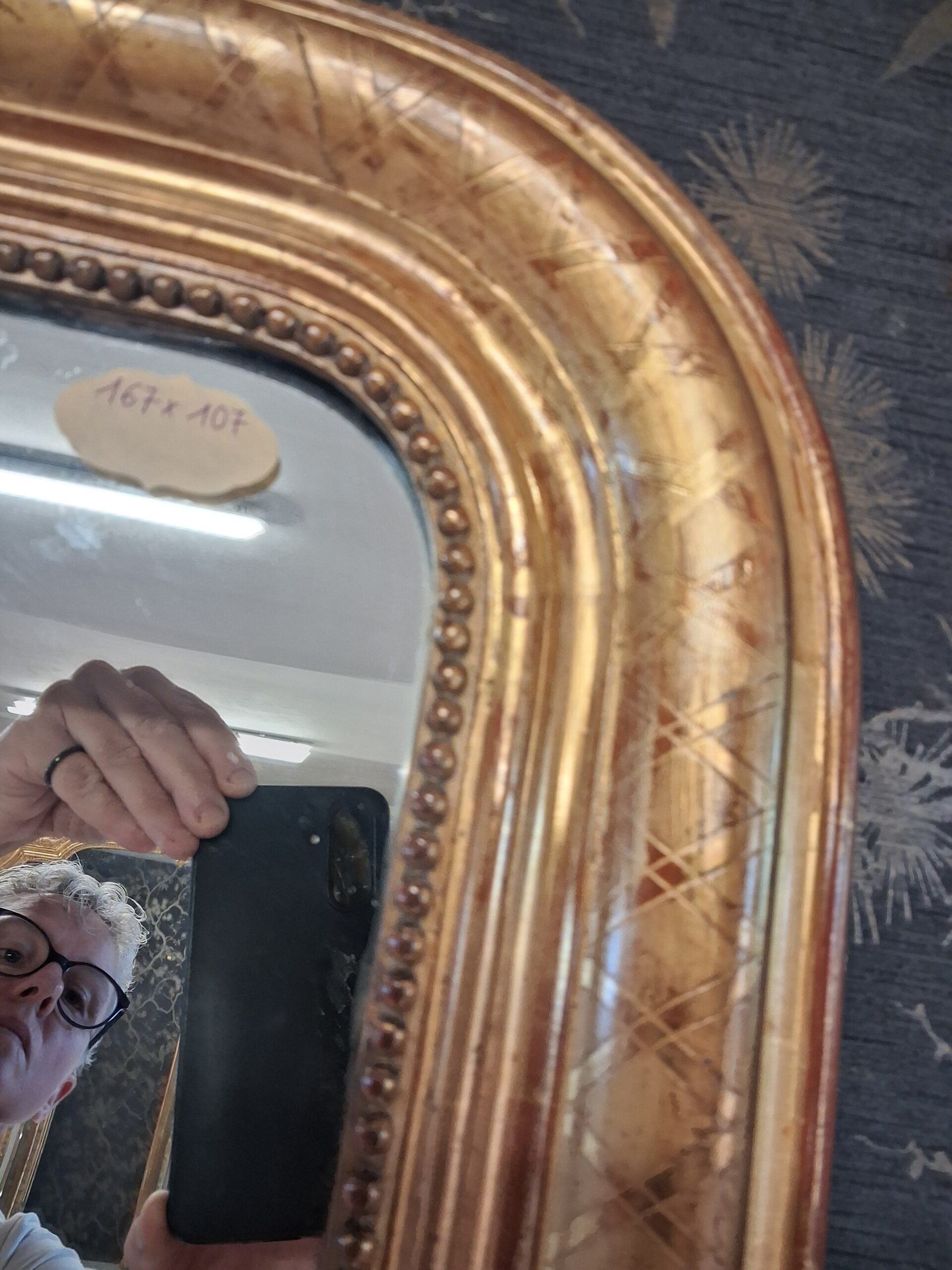 Miroir louis Philippe 167 x 107 – Image 6