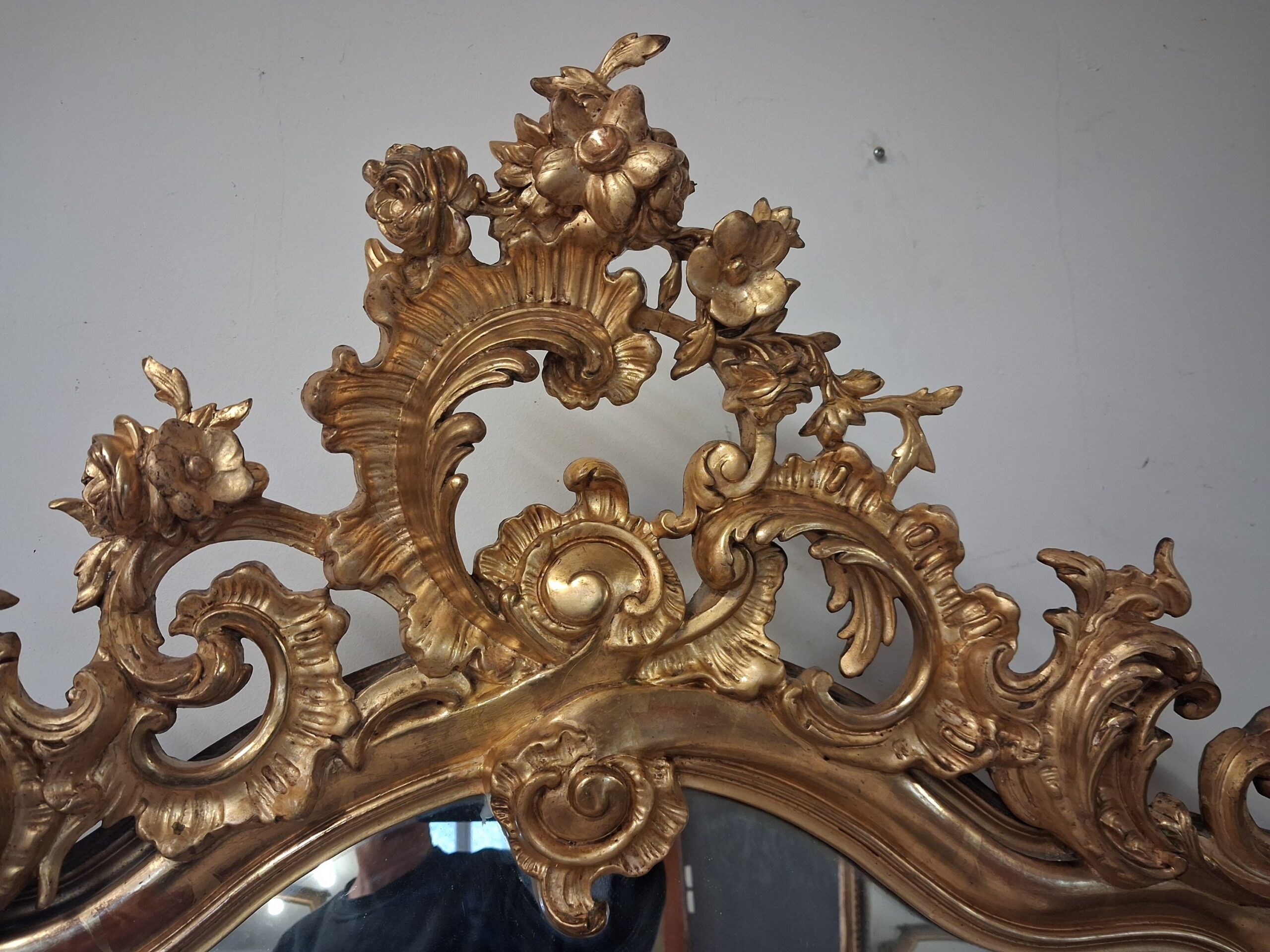 Miroir époque XIX 170 x 94 – Image 6