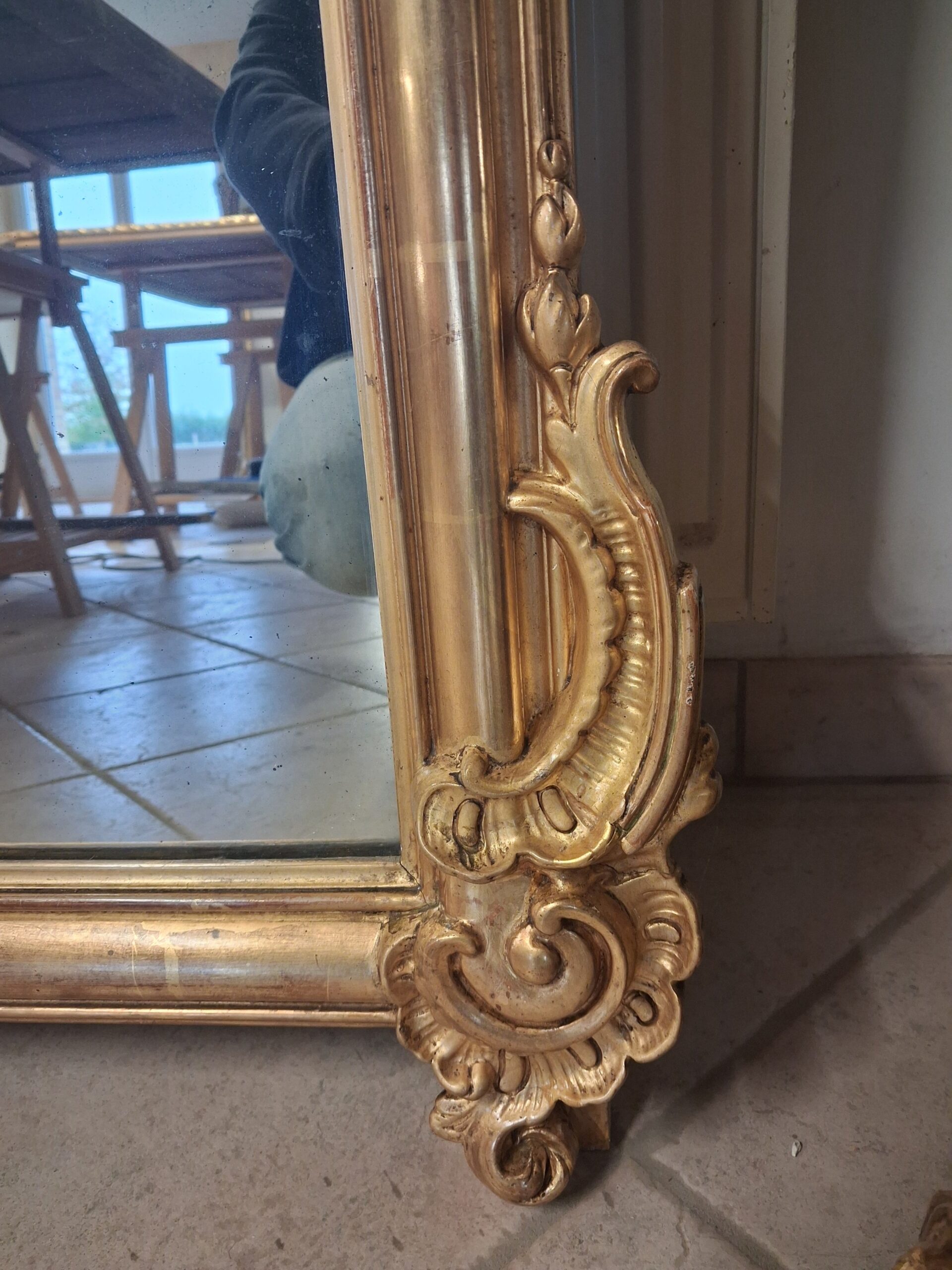 Miroir époque XIX 170 x 94 – Image 14