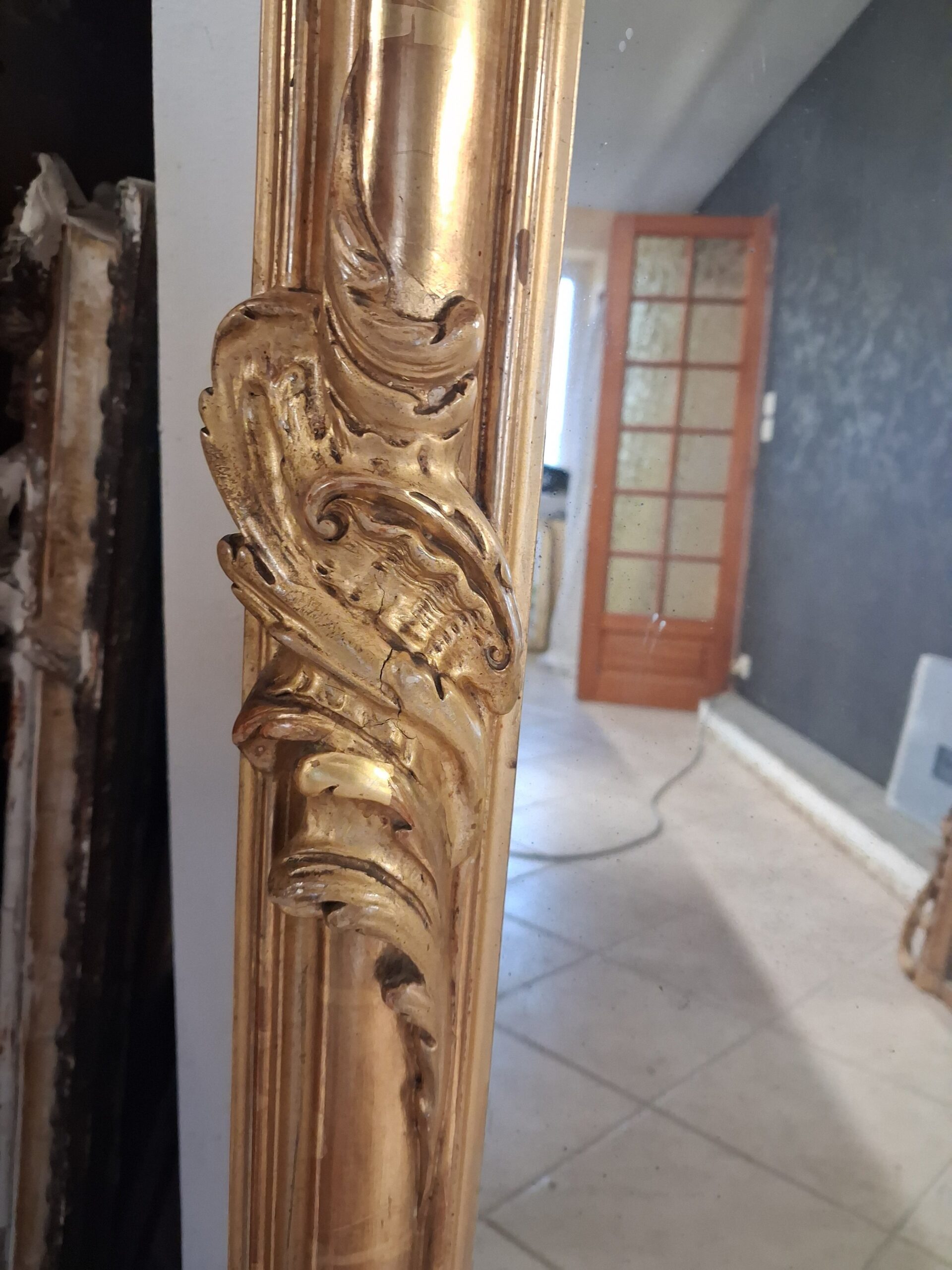 Miroir époque XIX 170 x 94 – Image 11